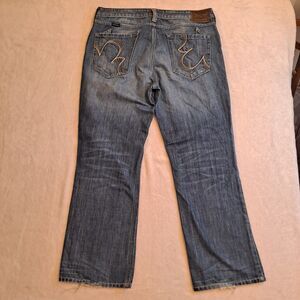 Vintage Marc Ecko Men's Cut & Sew Jeans Bootcut Size 38 X 31 Blue